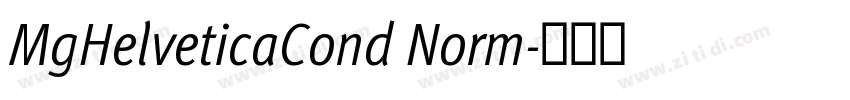 MgHelveticaCond Norm字体转换